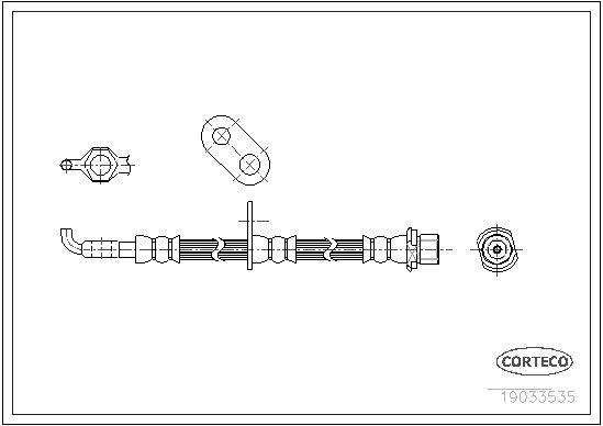 CORTECO Тормозной шланг 19033535