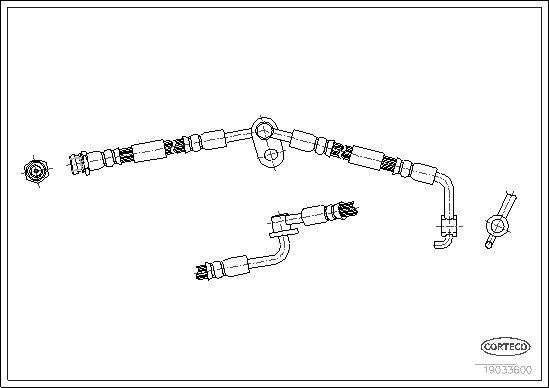CORTECO Тормозной шланг 19033600