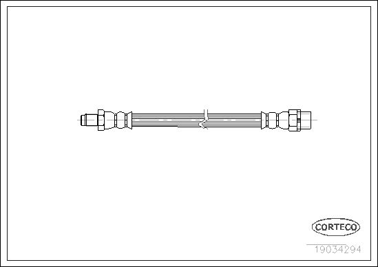CORTECO Тормозной шланг 19034294