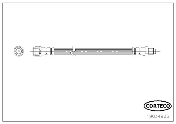 CORTECO Тормозной шланг 19034923