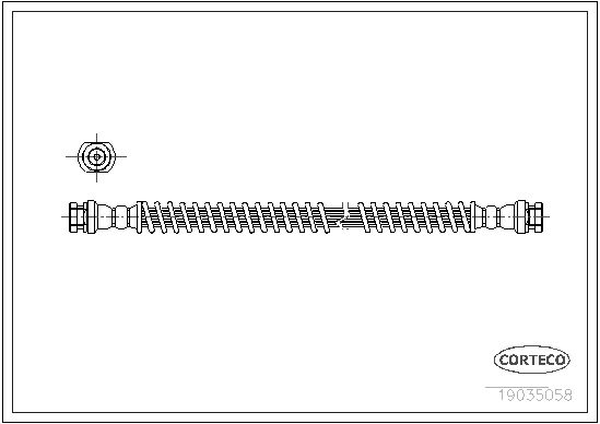 CORTECO Тормозной шланг 19035058