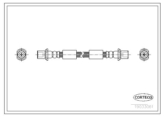 CORTECO Тормозной шланг 19035061