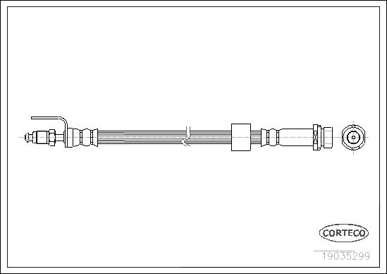 CORTECO Тормозной шланг 19035299