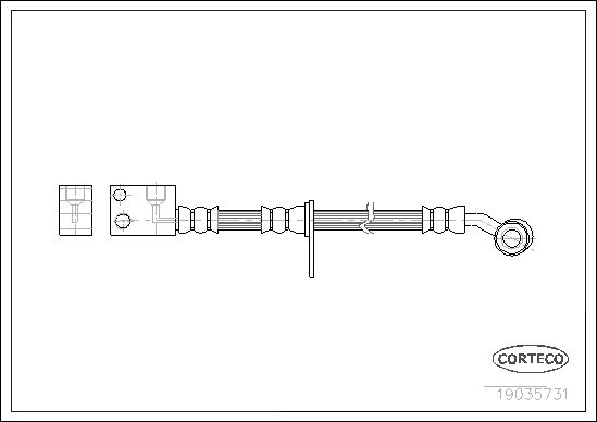 CORTECO Тормозной шланг 19035731