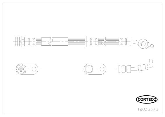 CORTECO Тормозной шланг 19036373