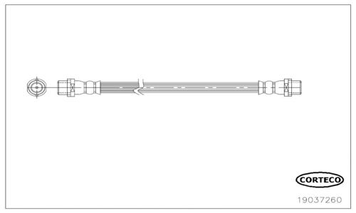 CORTECO Тормозной шланг 19037260