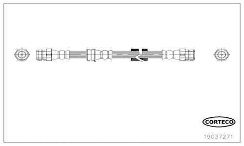 CORTECO Тормозной шланг 19037271