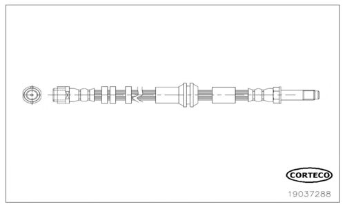 CORTECO Тормозной шланг 19037288