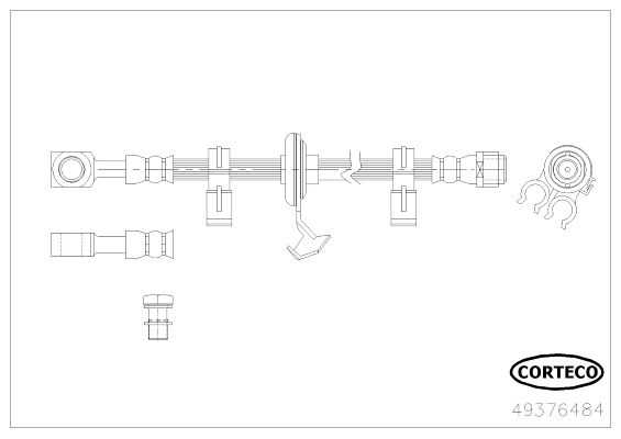 CORTECO Тормозной шланг 49376484