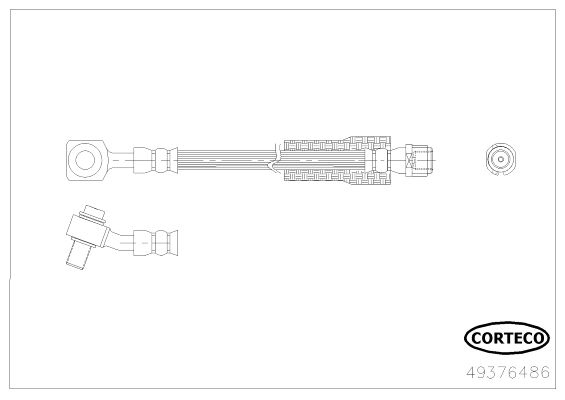 CORTECO Тормозной шланг 49376486