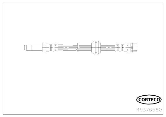 CORTECO Тормозной шланг 49376560