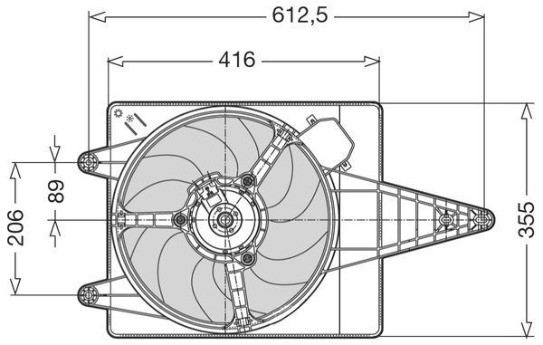 CTR ventiliatorius, radiatoriaus 1209503