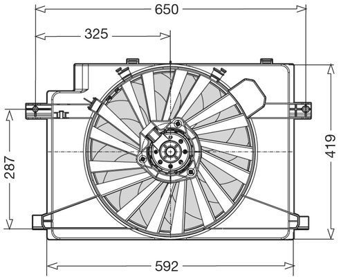 CTR ventiliatorius, radiatoriaus 1209505