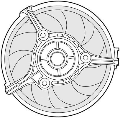 CTR Вентилятор, охлаждение двигателя 1209521
