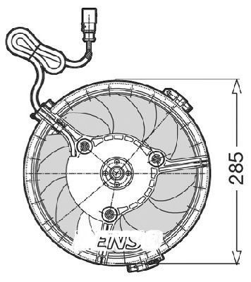 CTR ventiliatorius, radiatoriaus 1209522