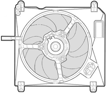 CTR Вентилятор, охлаждение двигателя 1209536