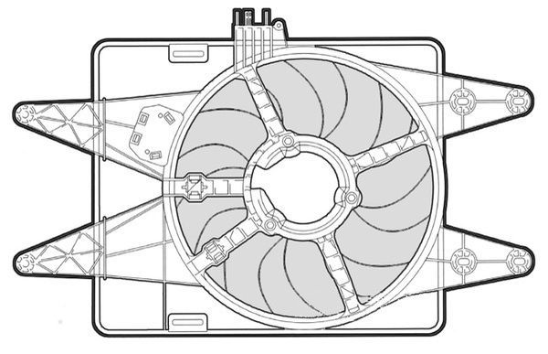 CTR Вентилятор, охлаждение двигателя 1209549