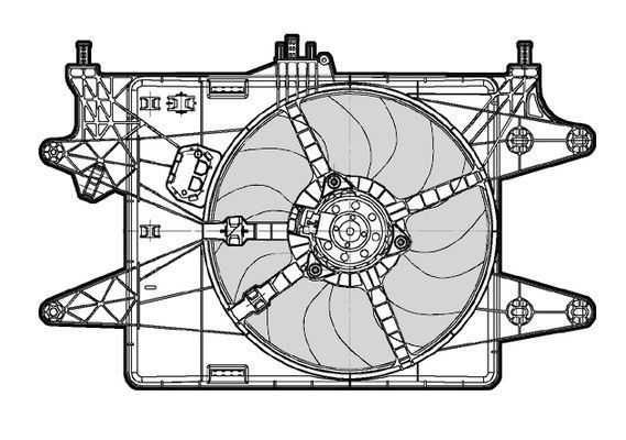 CTR Вентилятор, охлаждение двигателя 1209586