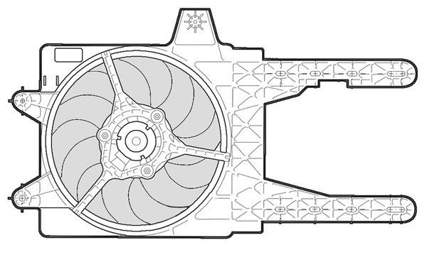 CTR Вентилятор, охлаждение двигателя 1209601