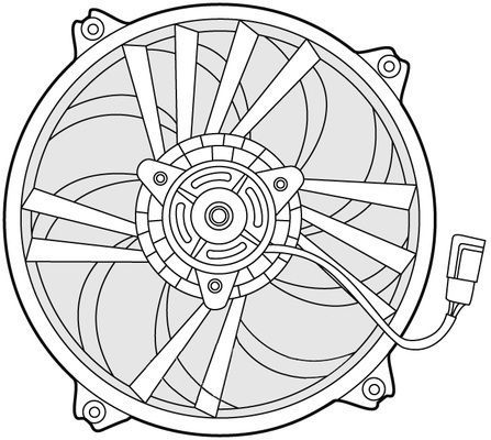CTR Вентилятор, охлаждение двигателя 1209643