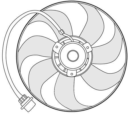 CTR ventiliatorius, radiatoriaus 1209648