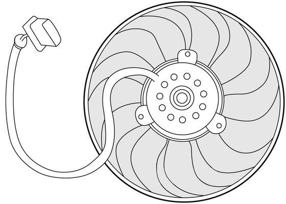 CTR ventiliatorius, radiatoriaus 1209651