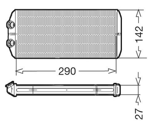 CTR Теплообменник, отопление салона 1228008
