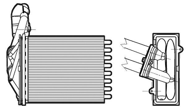 CTR Теплообменник, отопление салона 1228023