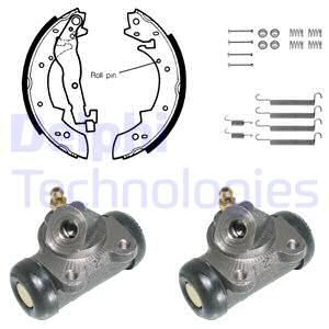 DELPHI Комплект тормозных колодок 677