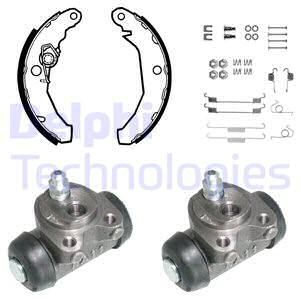 DELPHI Комплект тормозных колодок 735