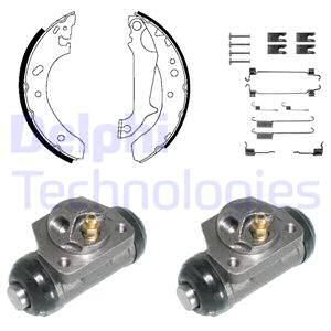 DELPHI Комплект тормозных колодок 890