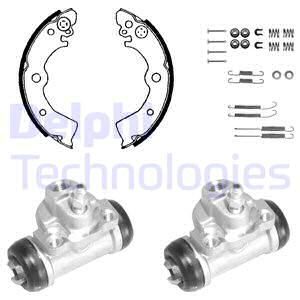 DELPHI Комплект тормозных колодок 916
