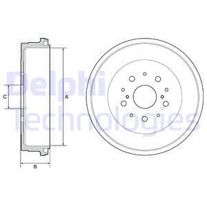DELPHI Тормозной барабан BF545