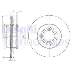 DELPHI Тормозной диск BG2272