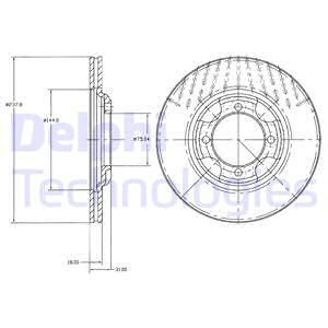 DELPHI Тормозной диск BG2414