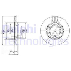 DELPHI Тормозной диск BG2513