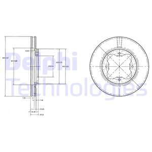 DELPHI Тормозной диск BG2798