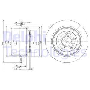 DELPHI Тормозной диск BG2826