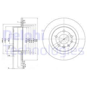 DELPHI Тормозной диск BG2986