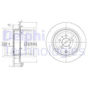 DELPHI Тормозной диск BG3049