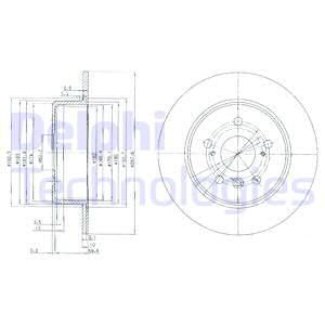 DELPHI Тормозной диск BG3183