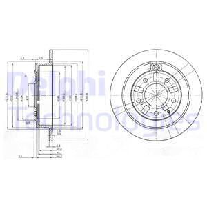 DELPHI Тормозной диск BG3231