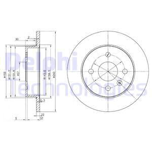 DELPHI Тормозной диск BG3403