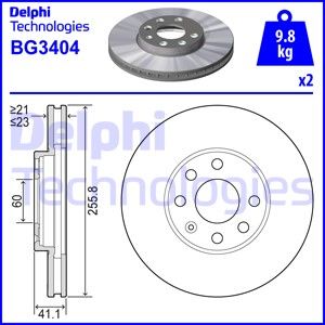 DELPHI stabdžių diskas BG3404