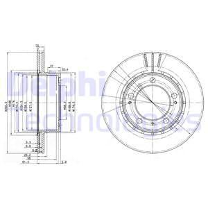 DELPHI Тормозной диск BG3410