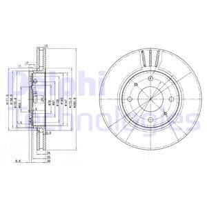 DELPHI Тормозной диск BG3501