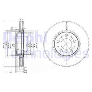 DELPHI Тормозной диск BG3513