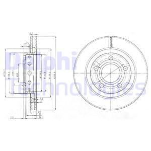 DELPHI Тормозной диск BG3525