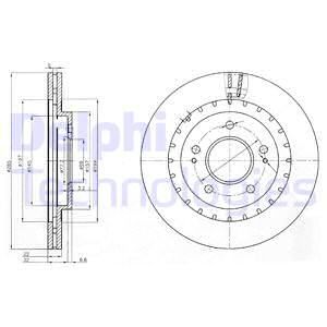 DELPHI Тормозной диск BG3814