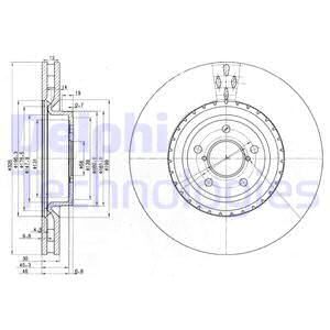 DELPHI Тормозной диск BG3818